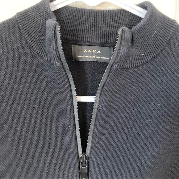 Zara Full Zip Ribbed Sweater / Cardigan - Picture 2 of 3